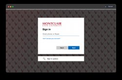 self service + sign in screen